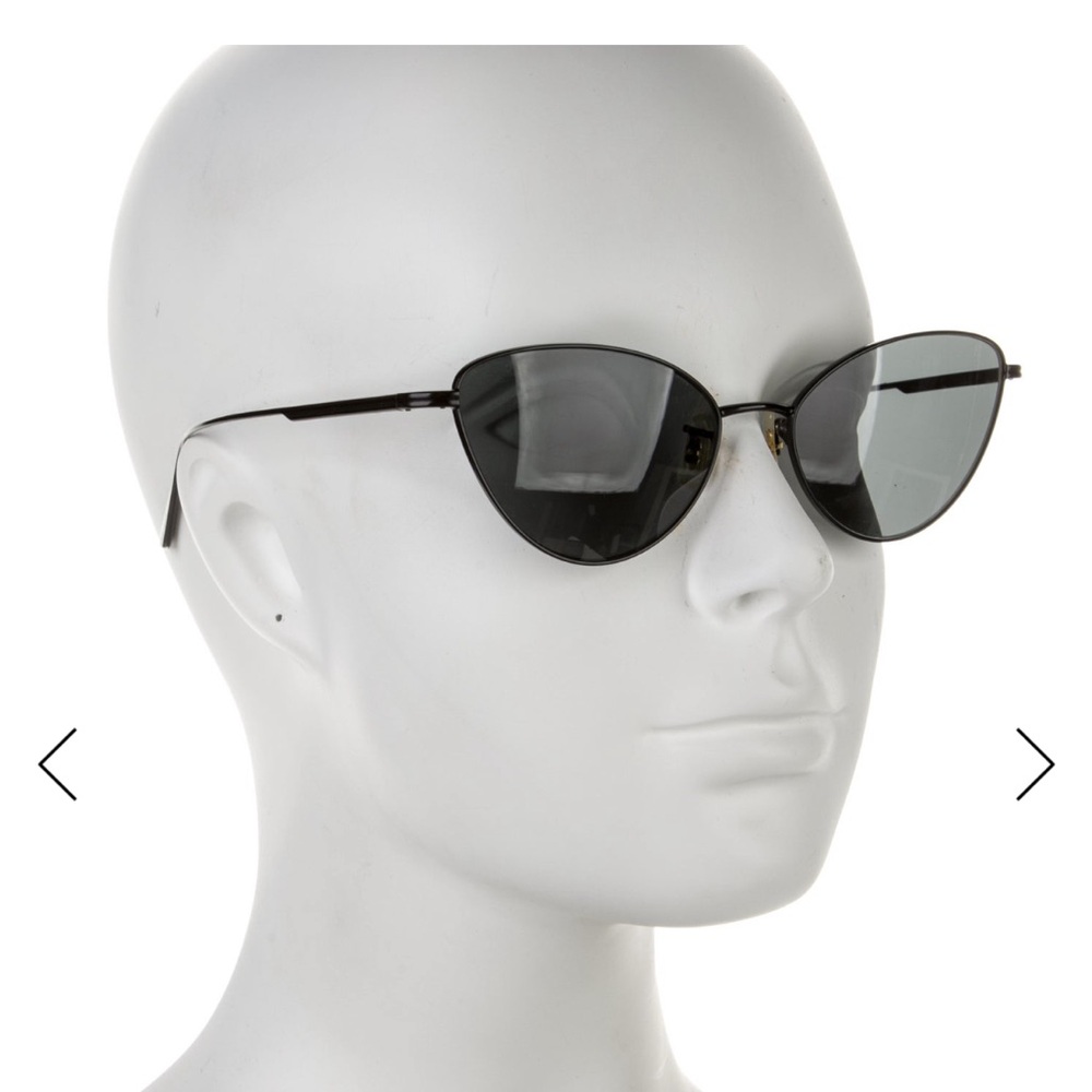 KHAITE x Oliver Peoples Sleek Black Cat-Eye Sunglasses